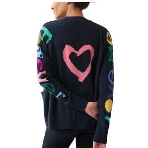 NEW WHITE+WARREN CASHMERE “LOVE ME FOREVER” CARDIGAN SWEATER XS, M.